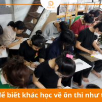 Học vẽ để biết khác học vẽ ôn thi như thế nào ?